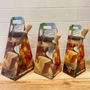 Confezione regalo in cartone litografato con coltellino